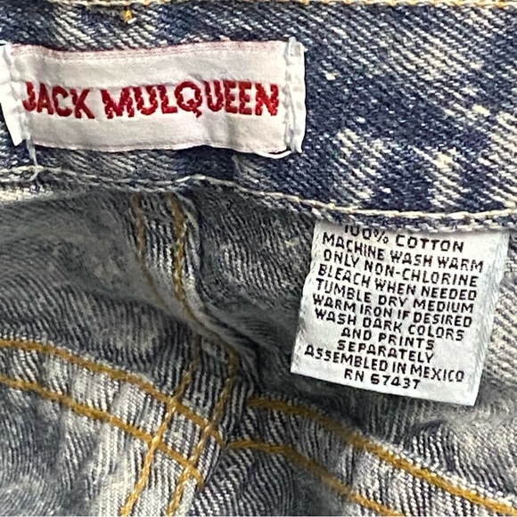 Vintage Jack MulQueen Women’s Acid Washed High Waist Denim Mom Jeans Size 38x32 - Picture 8 of 9